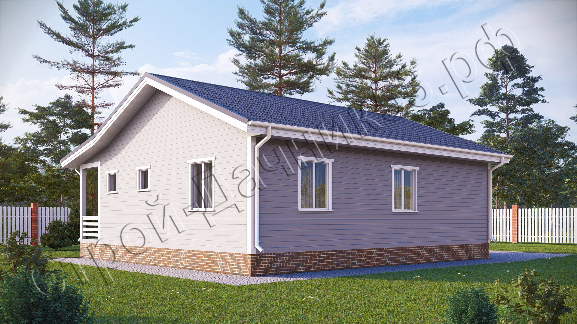 Проект каркасно-щитового дома Д–31